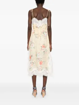 Zimmermann Everley Lace Slip Midi Dress Yellow Size 4 / AU 16 for rent on The Volte - image 5