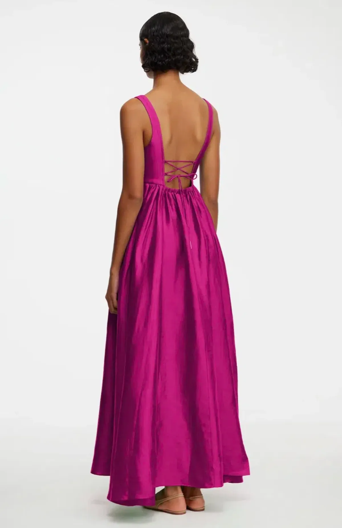 Acler Sandgate Maxi Dress in Plum Size AU 14 - Image 2
