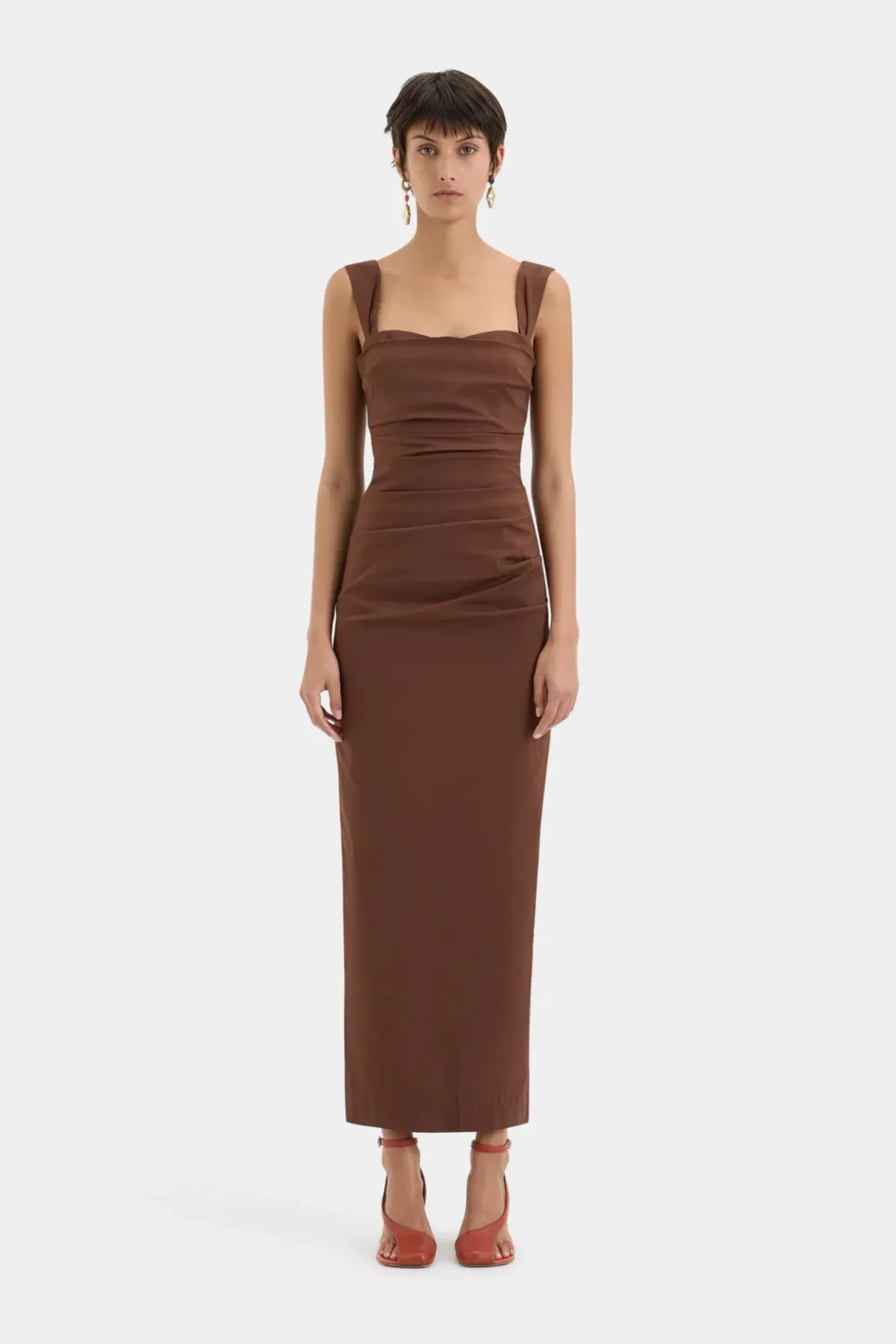 Sir The Label Dahlia Balconette Gown in Chocolate Size 2 / AU Size 10  - Image 1