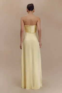 Meshki Larissa Dress Lemon Yellow Size 6 for rent on The Volte - image 3