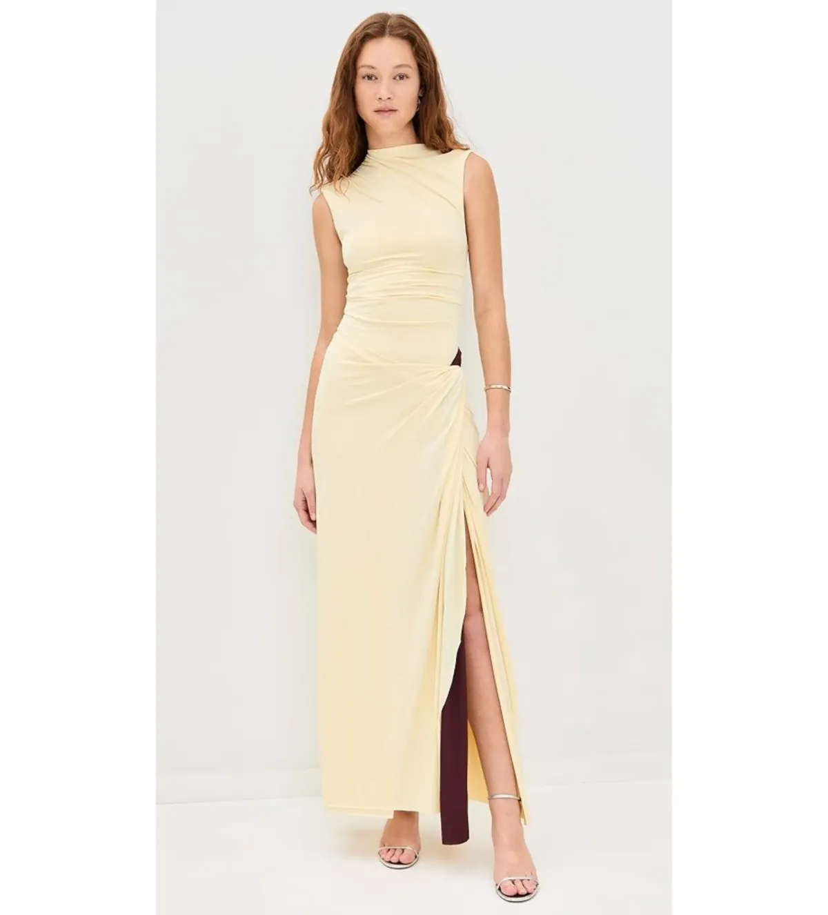 Bec & Bridge Greta Twist Maxi Dress Yellow Size AU 8 - Image 1