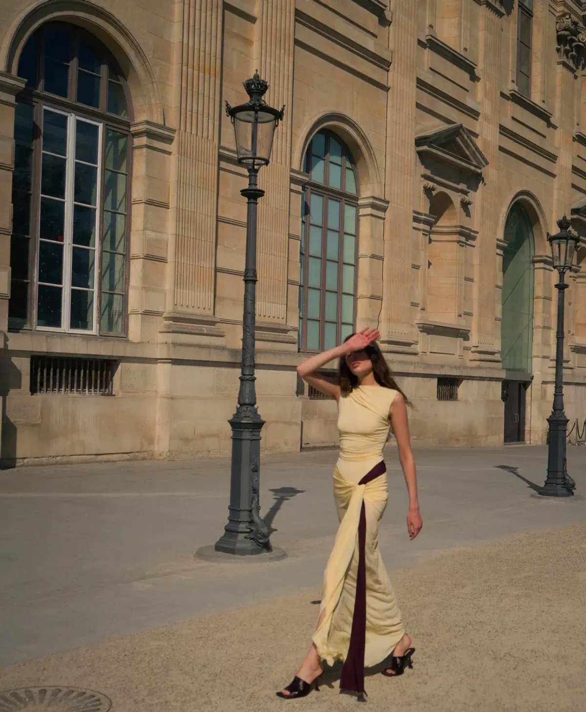 Bec & Bridge Greta Twist Maxi Dress Yellow Size AU 8 - Image 4