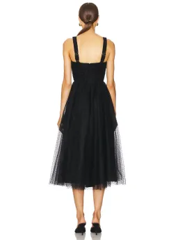 Zimmermann Tulle Midi Dress Black Size 0P / Size AU 6 for rent on The Volte - image 3