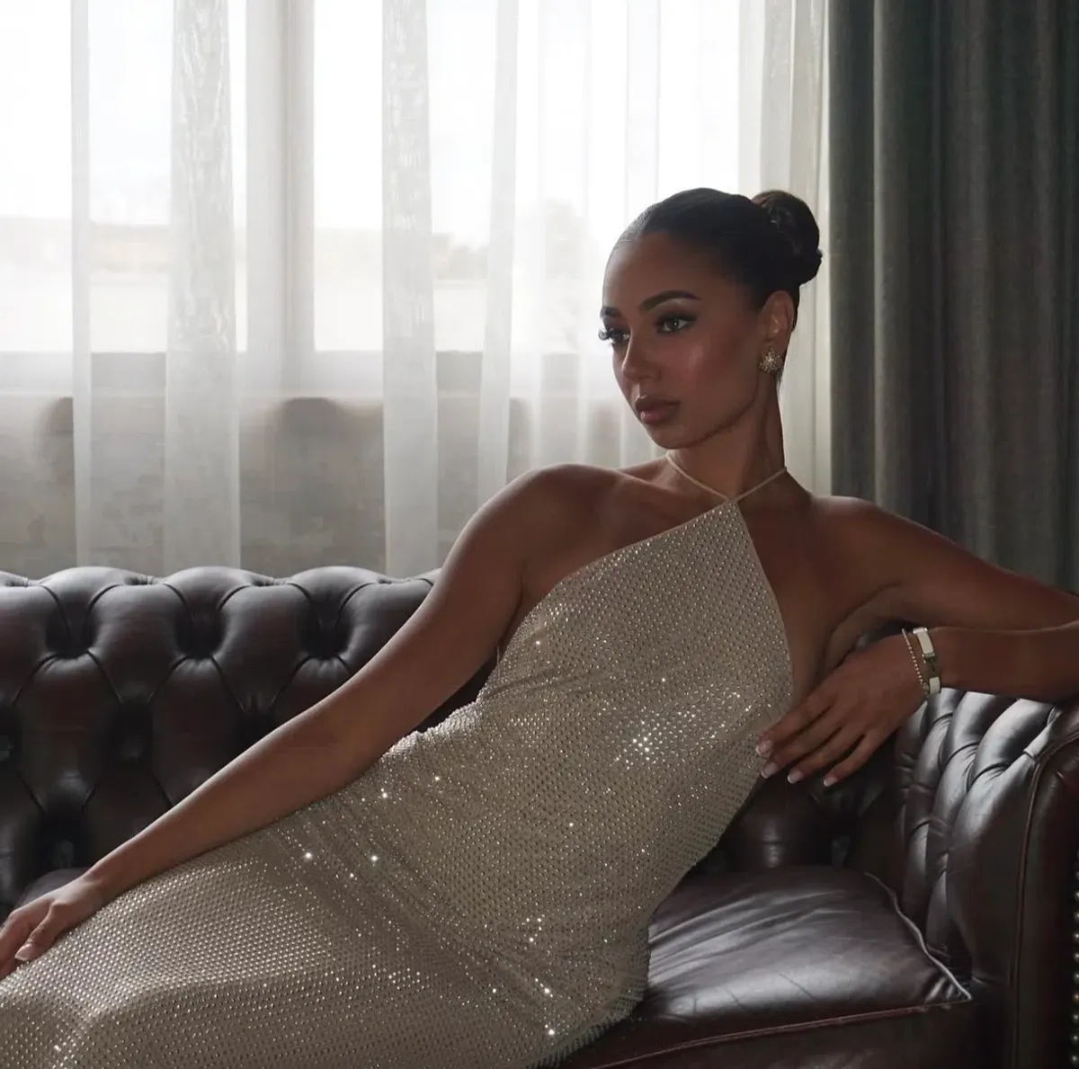 Lawrenzia Naomi Dress Sequin Size 8 - Image 4