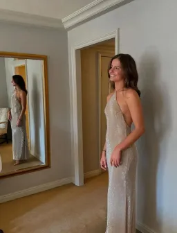 Lawrenzia Naomi Dress Sequin Size 8 for rent on The Volte - image 7