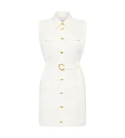 Aje Dulcet Logo Mini Dress in Ivory Size AU 8 for rent on The Volte - image 5