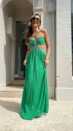 D’artemide Chloe Dress Green Size 6-12 for rent on The Volte - image 1