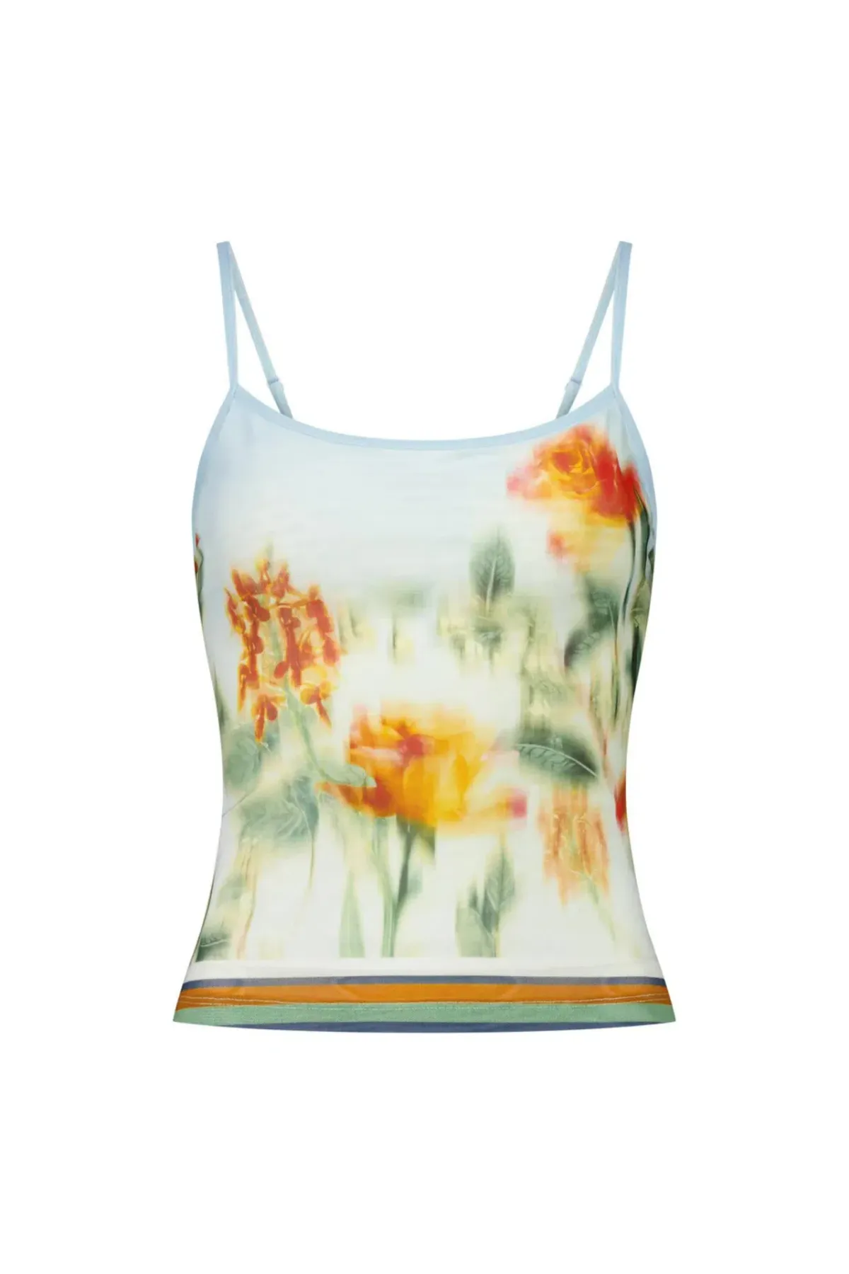 With Harper Lu Camisole Size M/AU 10 and Midi Skirt Size L /AU 12 in Mesh Baby Blue Set - Image 4