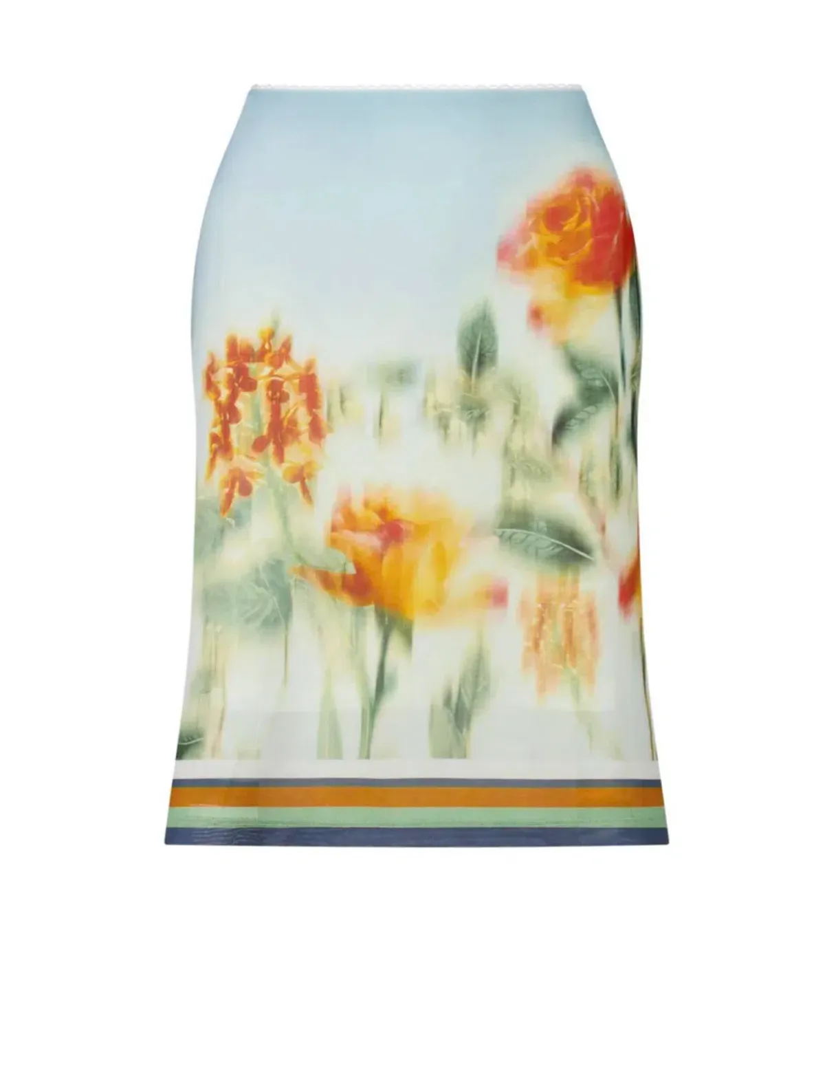 With Harper Lu Camisole Size M/AU 10 and Midi Skirt Size L /AU 12 in Mesh Baby Blue Set - Image 5