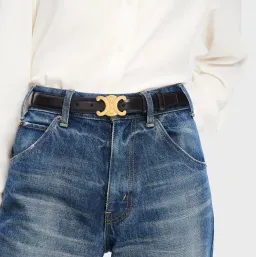 Celine Triomphe Belt Medium Black Size AU 10 for rent on The Volte - image 1