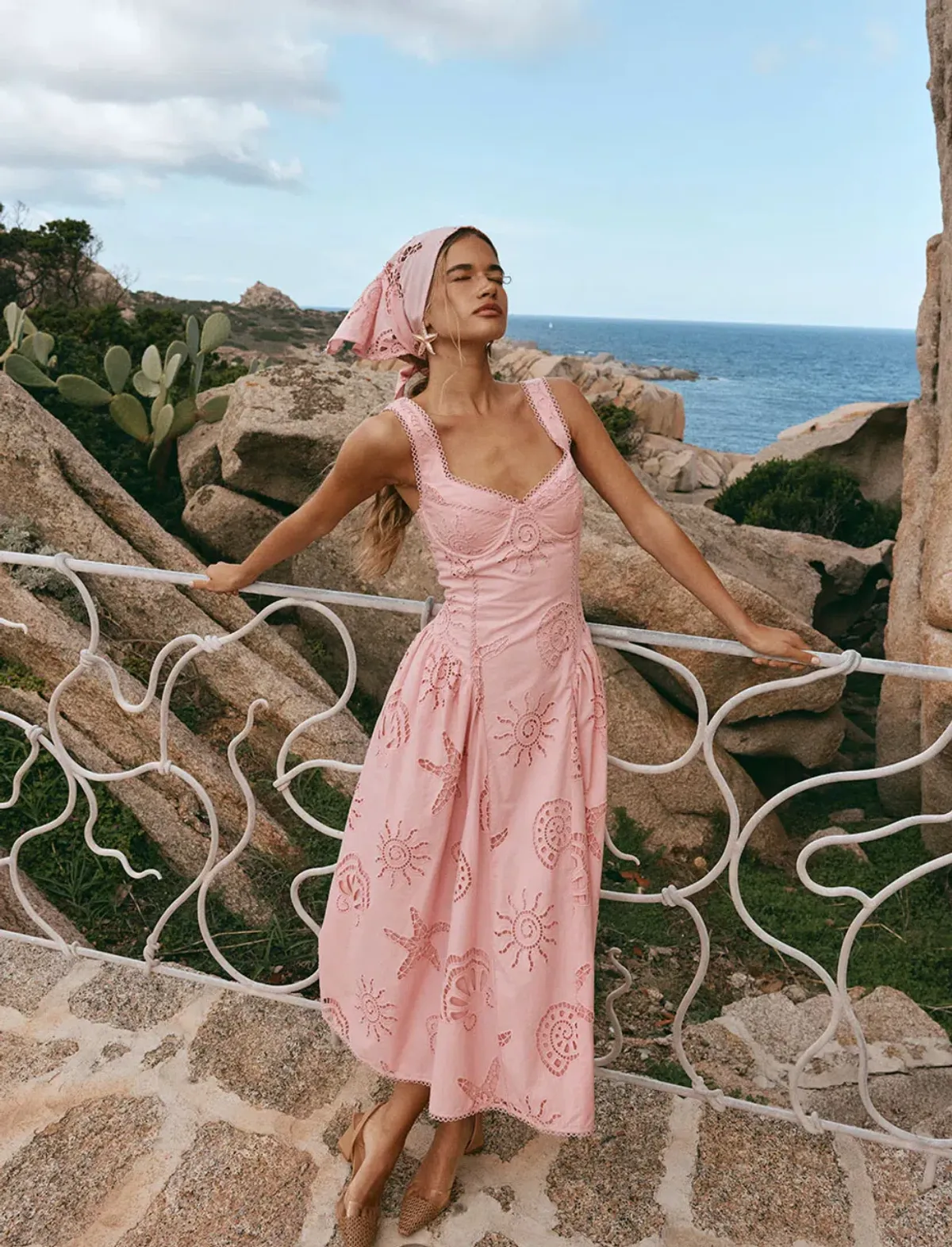 Zaco Biarritz Dress Corallo Rosa Size 8 - Image 1