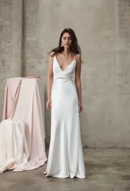 Prea James Bridal Tyler Gown (2 Piece Set) in Ivory Size 10 for rent on The Volte - image 1