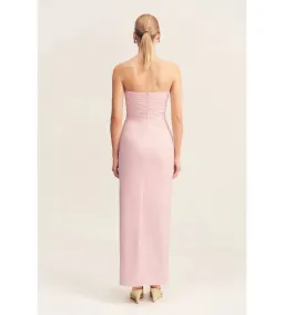 Shona Joy Lani Strapless Draped Maxi Dress Fairyfloss Size 10 for rent on The Volte - image 4