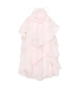 Aje Pandorea Layered Mini Dress Pastel Pink Size 10  for rent on The Volte - image 4