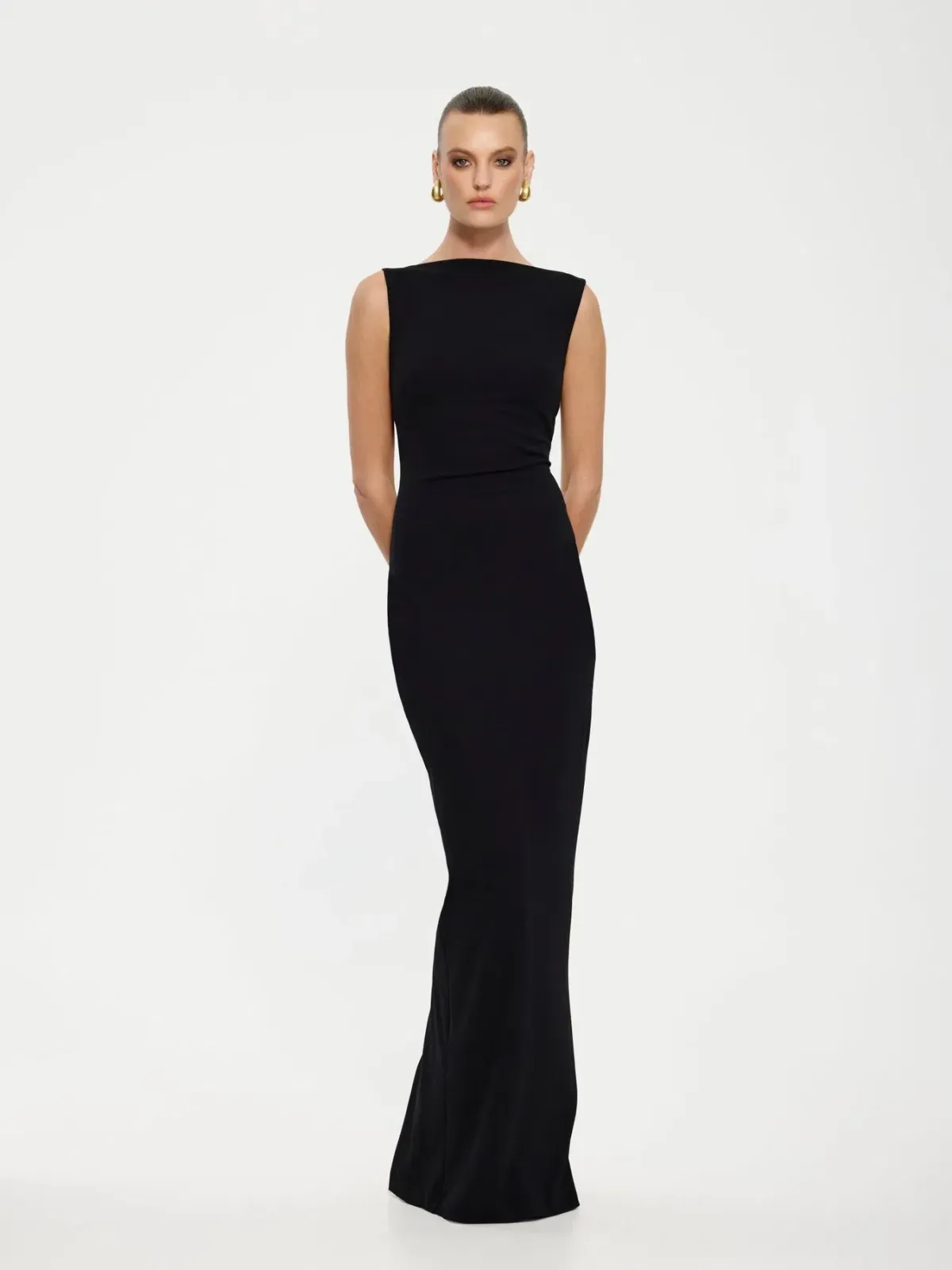 Effie Kats Verona Maxi Gown in Black Size AU 12 - Image 1