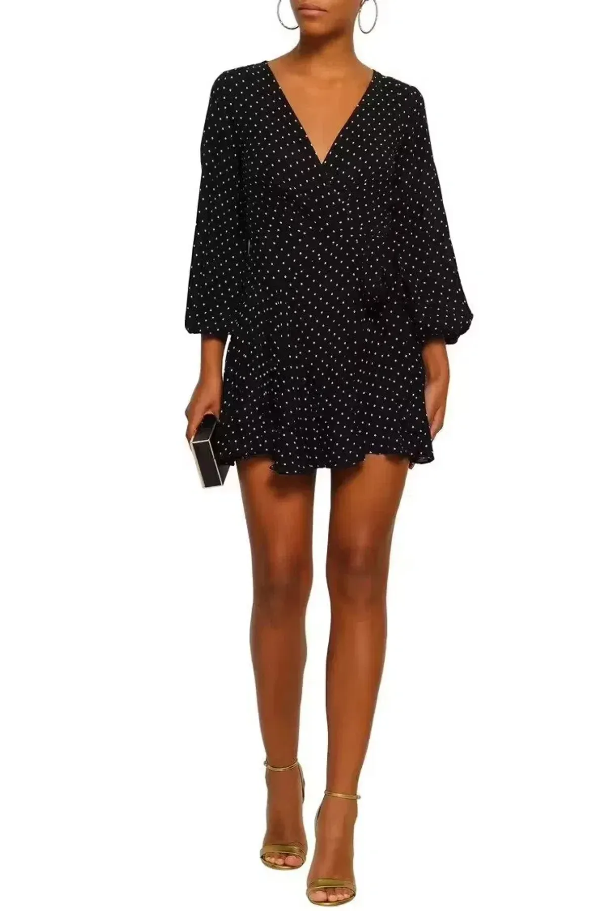 Zimmermann Stranded Wrap Mini Dress Polka Dots Size 0/AU 8 - Image 1
