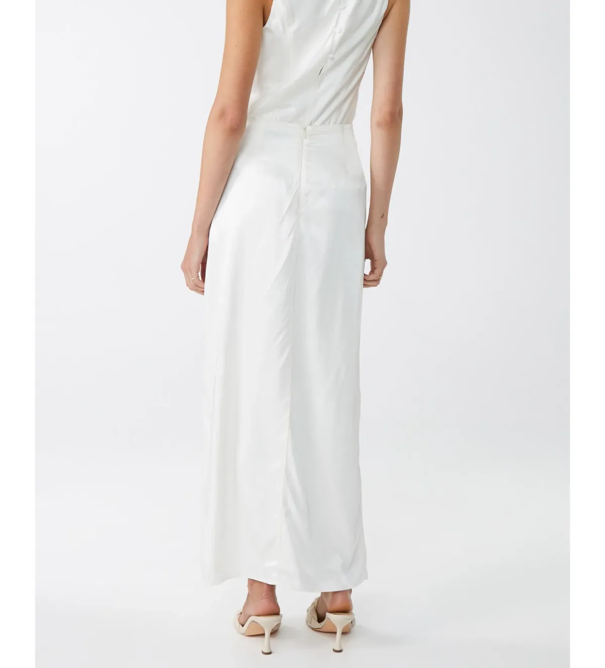 Lover Lagos Slip Midi Skirt White Size 12 - Image 4