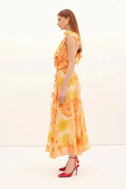 Kate Ford Cosmos Frill Gown Size 8 for rent on The Volte - image 5