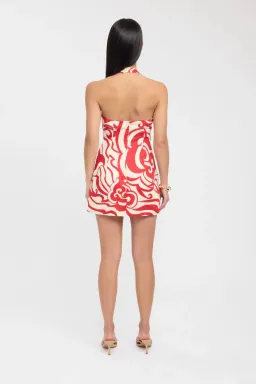 Kookai Roma Mini Dress in Red Size 6 for rent on The Volte - image 2