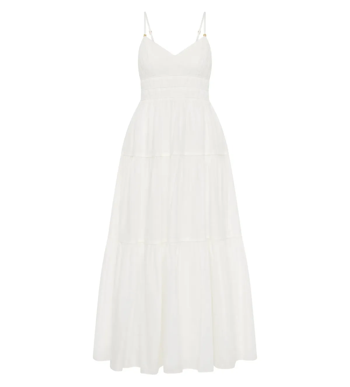 Aje Pendulum Maxi Dress Ivory Size AU 10 - Image 5