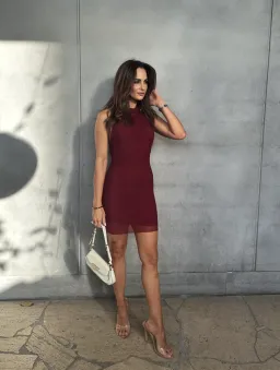 Sir The Label Jacques Halter Mini Dress Red Size 6 for rent on The Volte - image 2