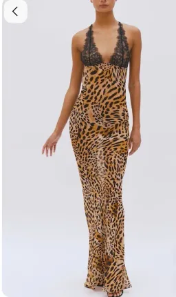 Rat and Boa Akima Leopard slip dress Size L for rent on The Volte - image 1
