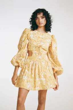 SABO Elysees Dress Yellow and White size XS for rent on The Volte - image 3