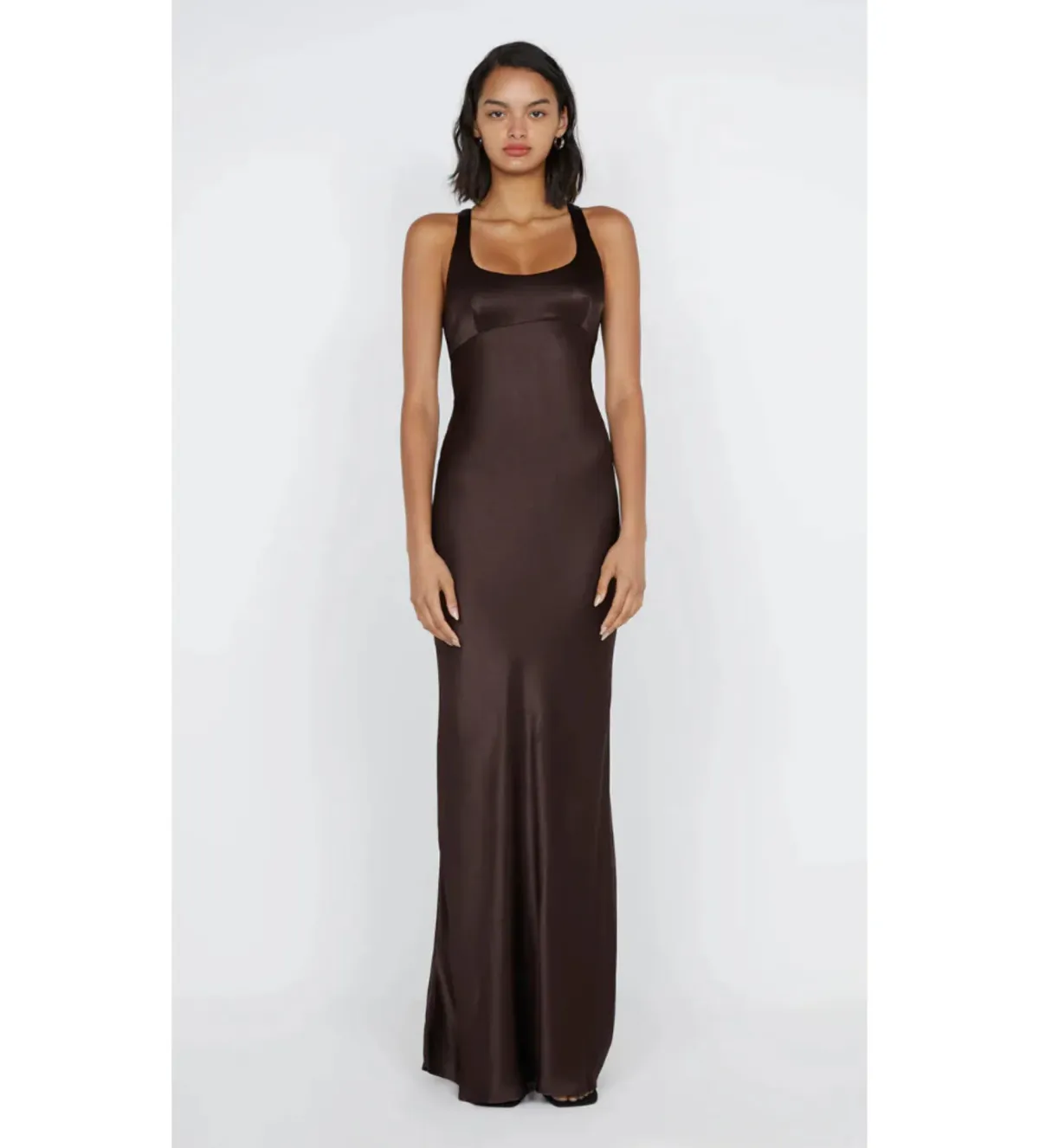 Bec & Bridge Maxina Crossover Dress Dark Chocolate Size AU 10 - Image 1