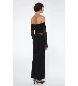 Benni Yasmin Off-Shoulder Maxi Dress Black Size AU 8 for rent on The Volte - image 2