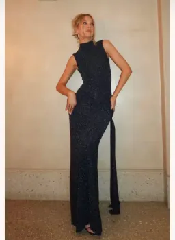 Arcina Ori Monica Dress Midnight Blue Size M / AU 10 for rent on The Volte - image 7