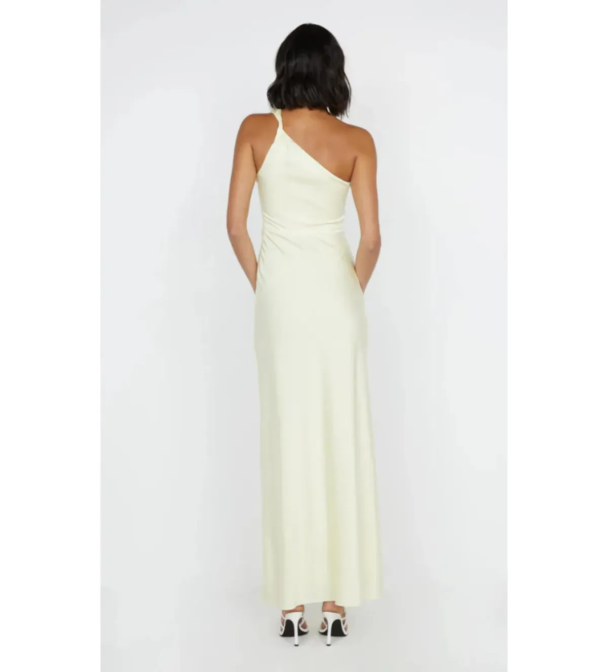 Bec & Bridge Lunetta Asym Dress Ice Yellow Size AU 8 - Image 3