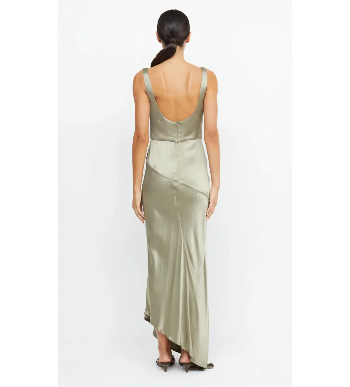 Bec & Bridge Moon Dance Cowl Maxi Dress in Sage Size AU 6 - Image 2
