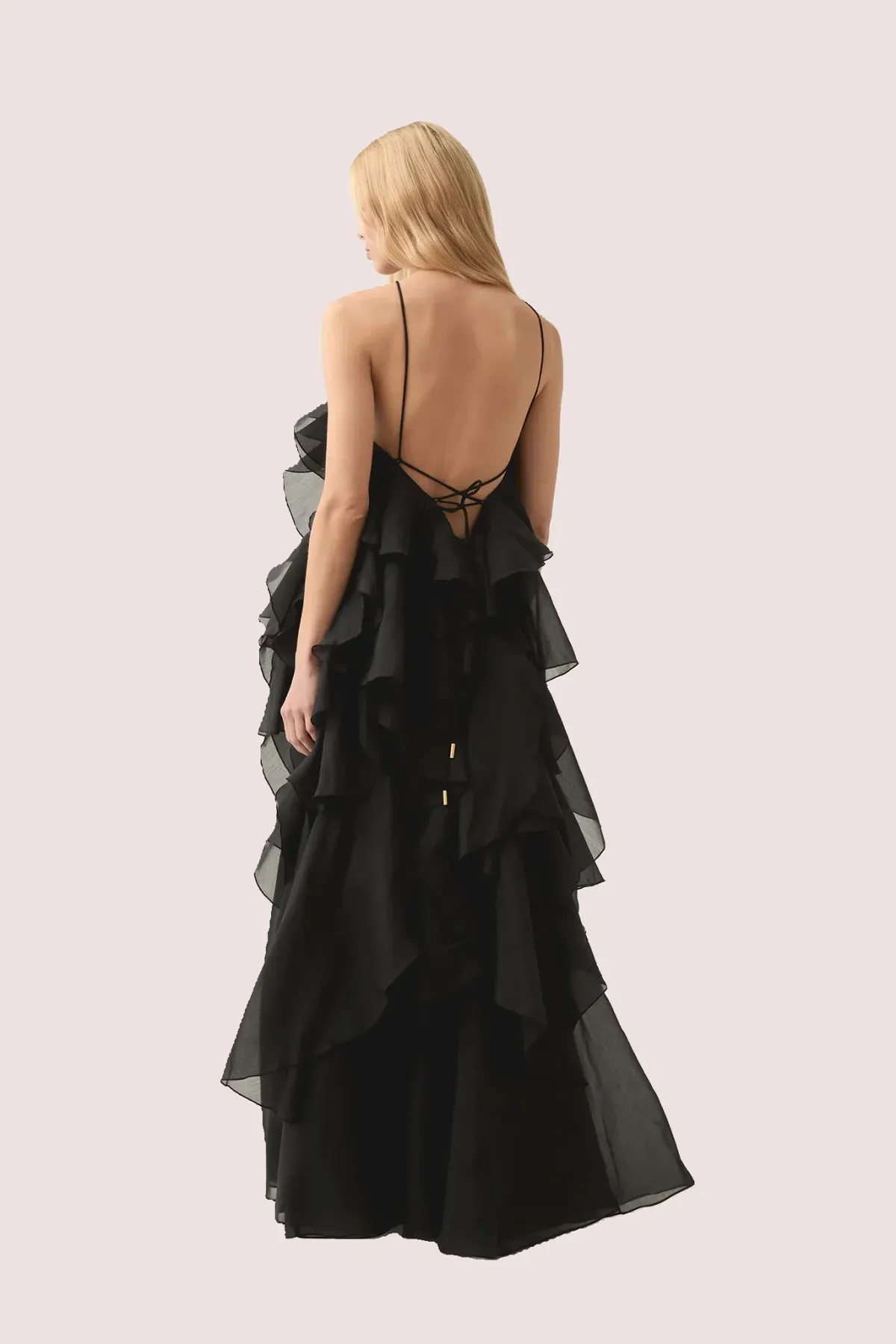 Aje Pandorea Black Maxi Dress Size 10 - Image 2