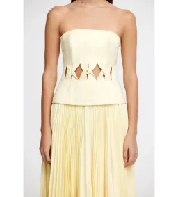 Acler Newbewick Maxi Dress in Lemon Sorbet Size AU 14 for rent on The Volte - image 6