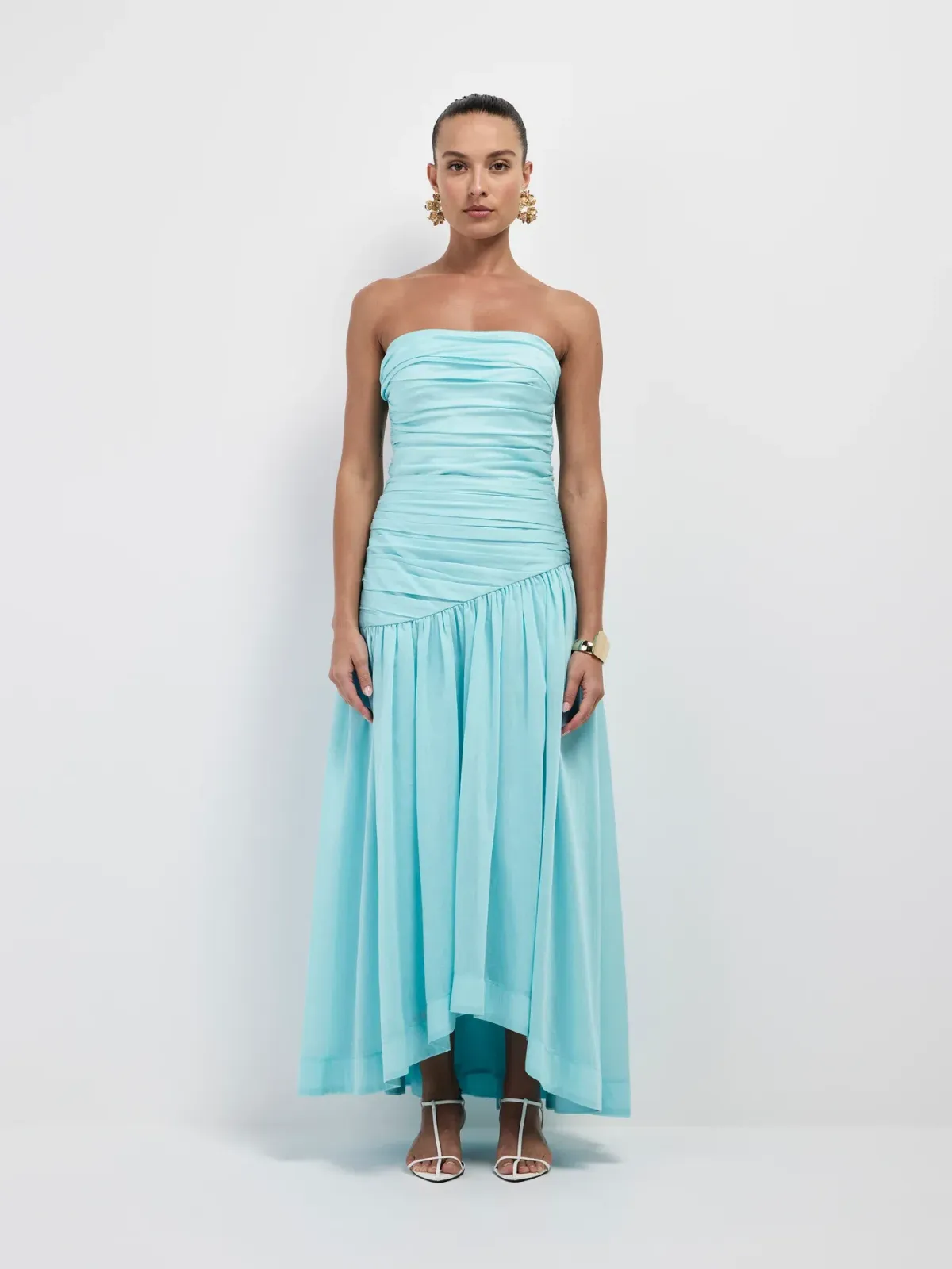 Sheike Cindy Top & Midi Skirt Set Blue Size AU 10 - Image 1