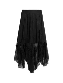 Allsaints Josie Lace Skirt Black Size 10 for rent on The Volte - image 5