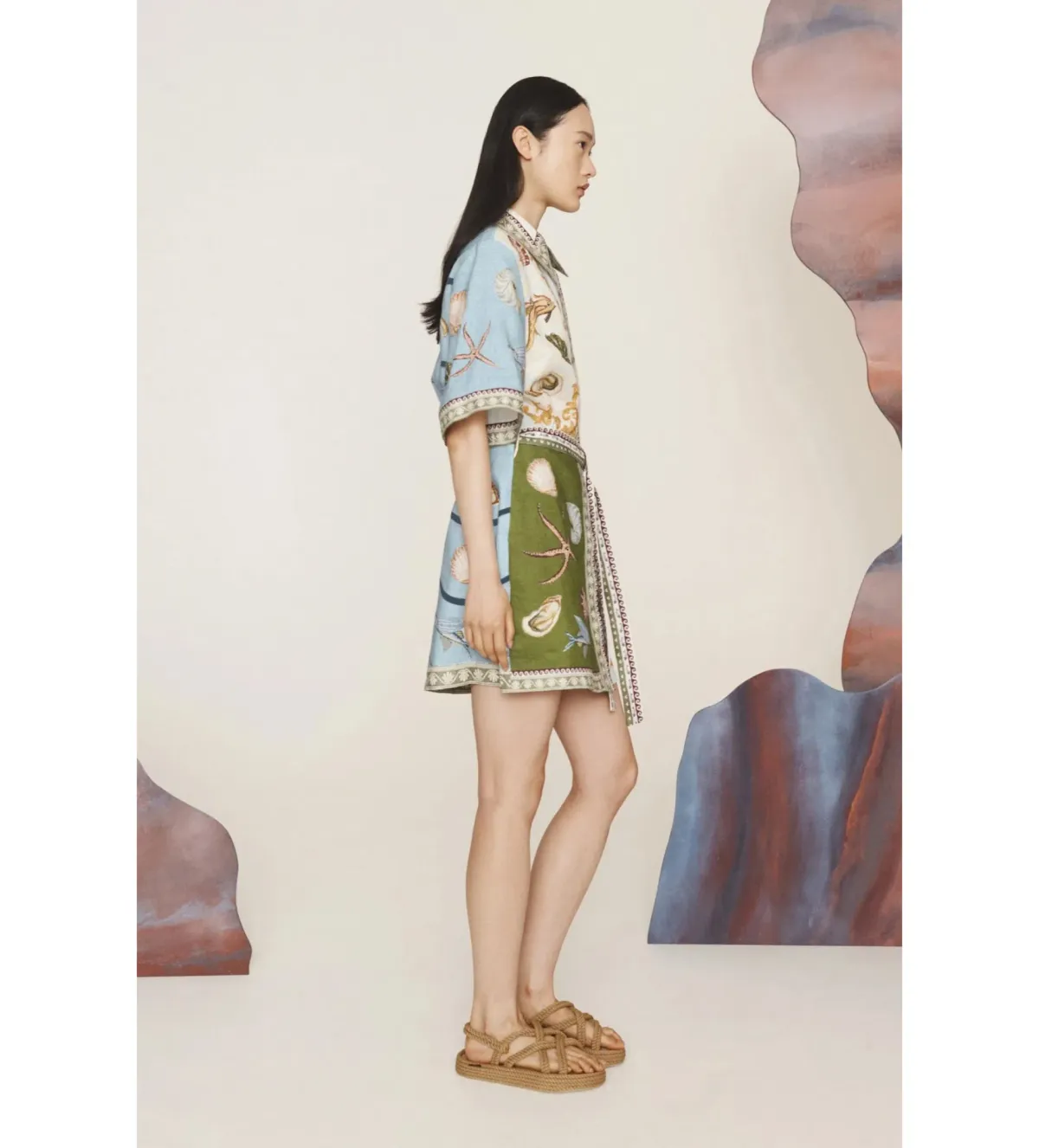 Alemais Bath House Mini Dress Multi Size AU 16 - Image 2