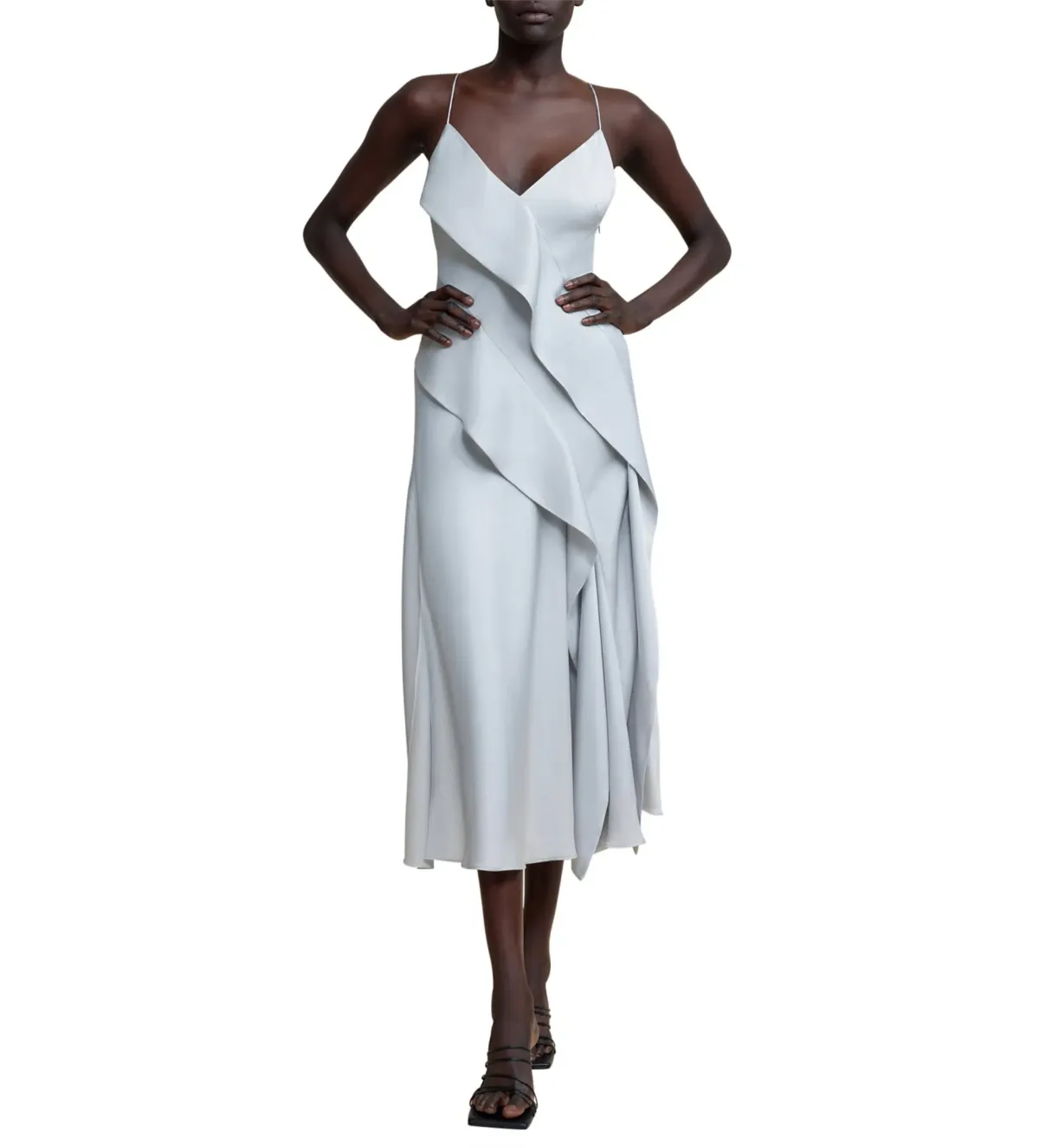 Acler Queensbridge Dress Silver Size 12 - Image 1