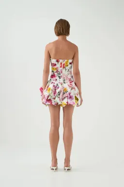 AJE Violette Bubble Hem Mini Dress Floral Size AU 8 for rent on The Volte - image 2