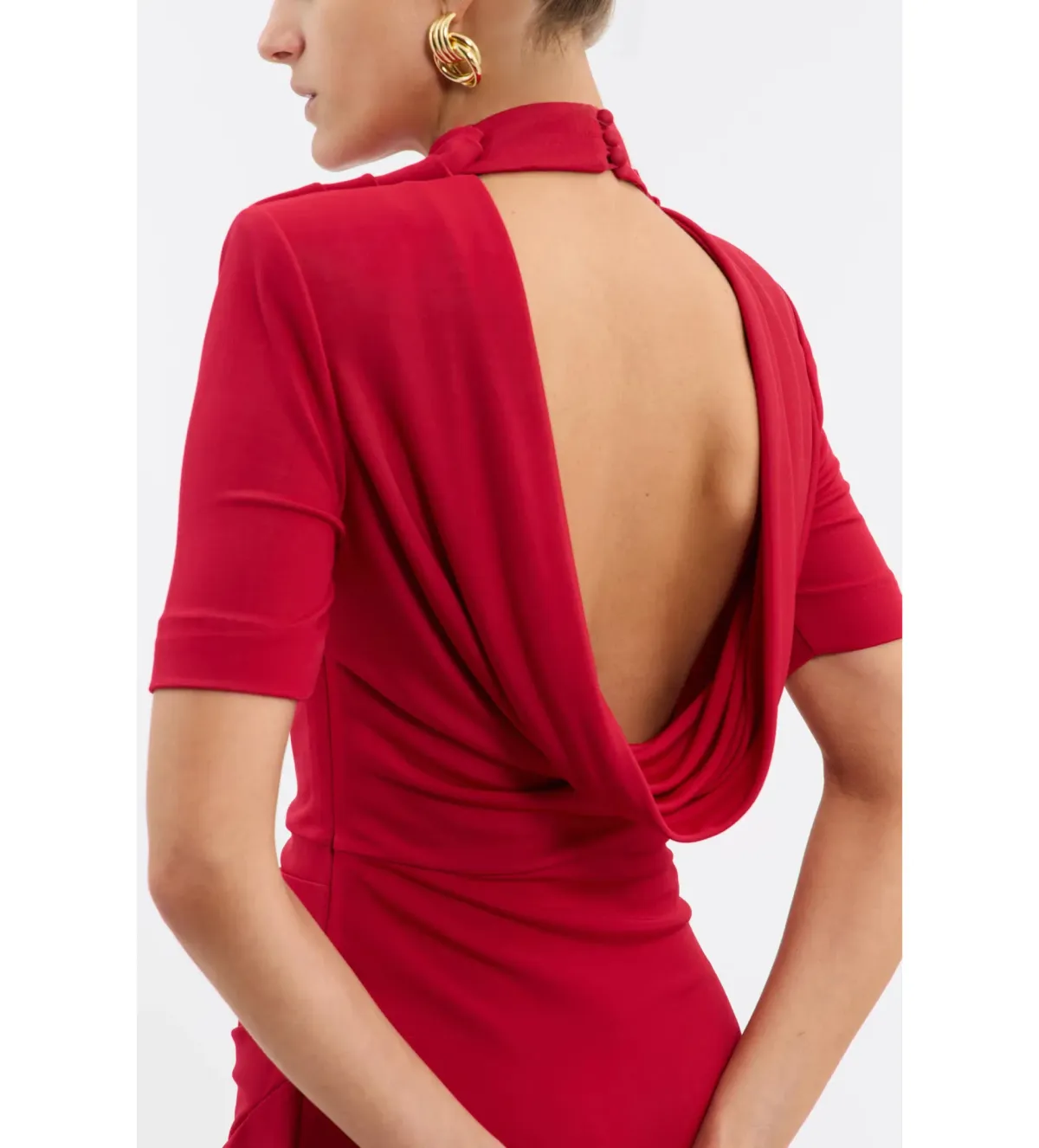 Rebecca Vallance Carmine Mini Dress Red Size 10 - Image 3
