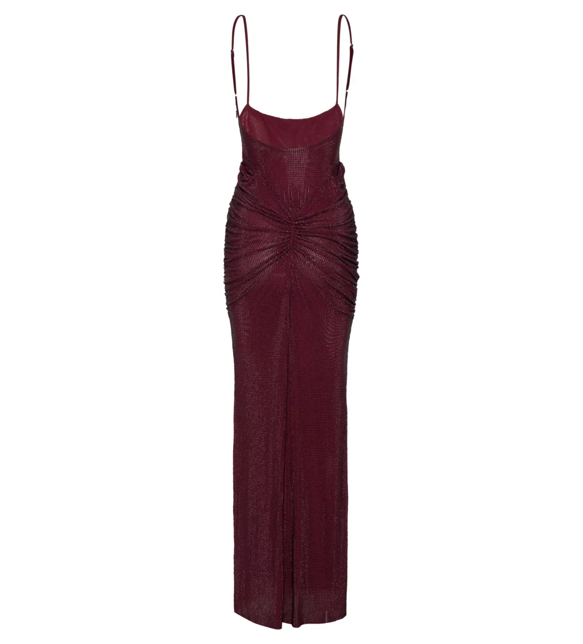 Meshki Roisin Diamante Satin Maxi Dress Mahogany AU 4  - Image 7