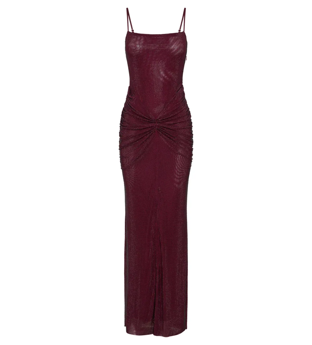Meshki Roisin Diamante Satin Maxi Dress Mahogany AU 4  - Image 6