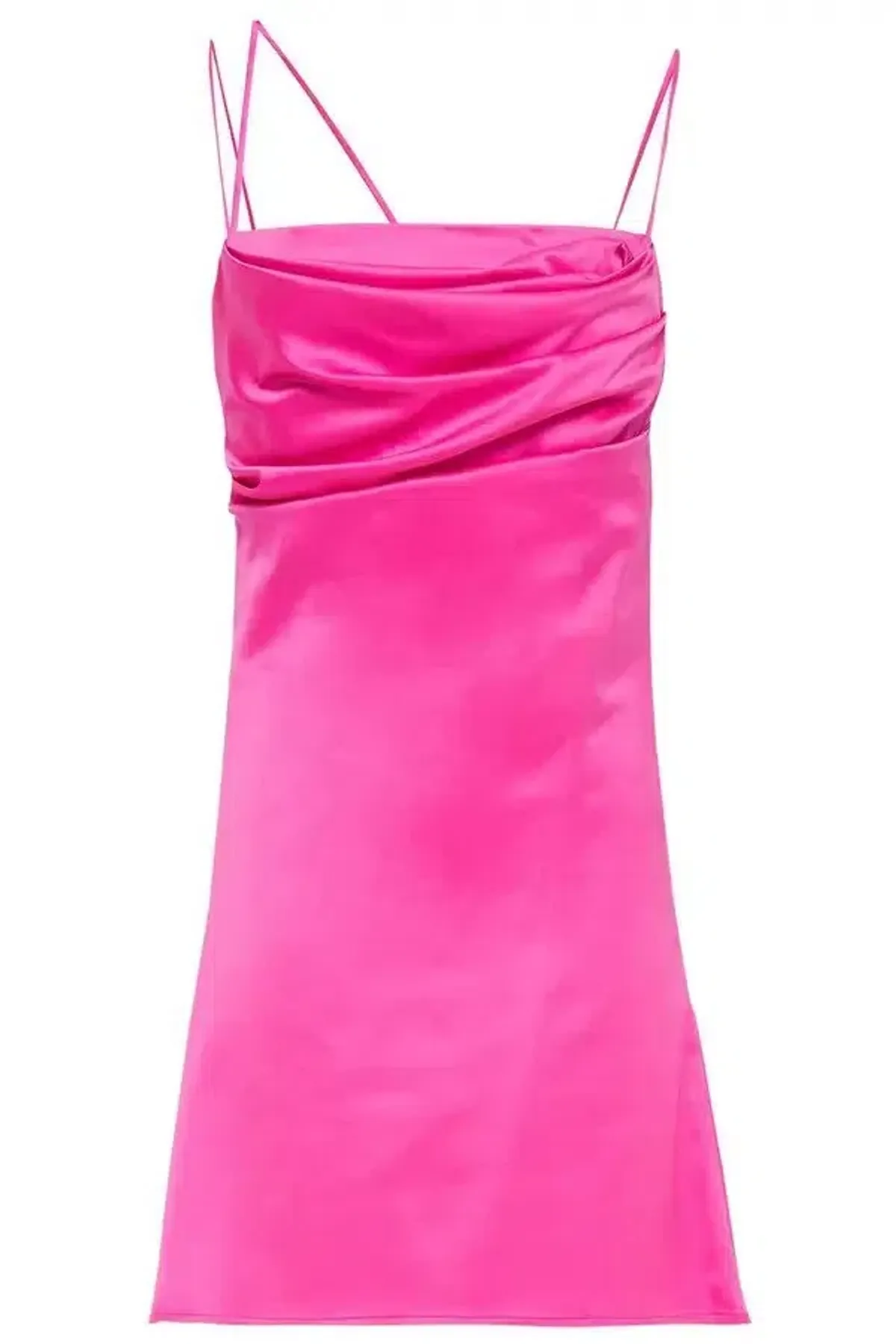 De La Vali Women's Frisco Silk Satin Dress Bright Pink Size 8  - Image 5