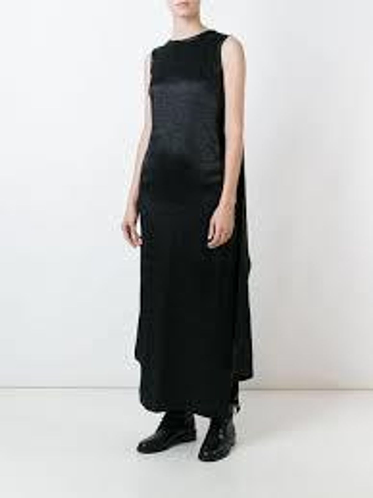 McQ Alexander McQueen Black Maxi Cape Dress size 8 - Image 3