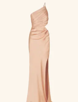 Shona Joy La Lune Asymmetrical Maxi in Desert Rose Size AU 10 for rent on The Volte - image 5