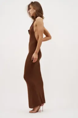 Aya Muse Kala Dress Espresso Size M/AU 10 for rent on The Volte - image 2