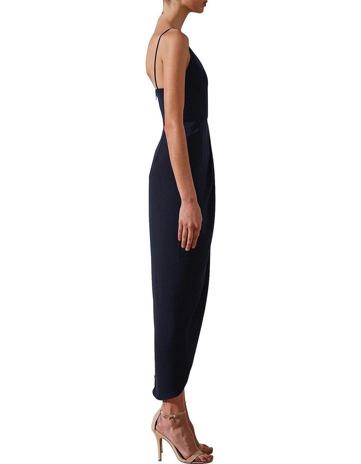 Shona Joy Core Cocktail Draped Dress Navy Size 8  - Image 2