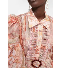 Zimmermann Kaleidoscope Tuxedo Frill Mini Dress Size 0 / AU 8 for rent on The Volte - image 3