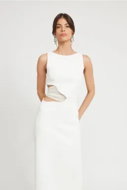 Tojha Valentina Dress White Size 6 for rent on The Volte - image 2