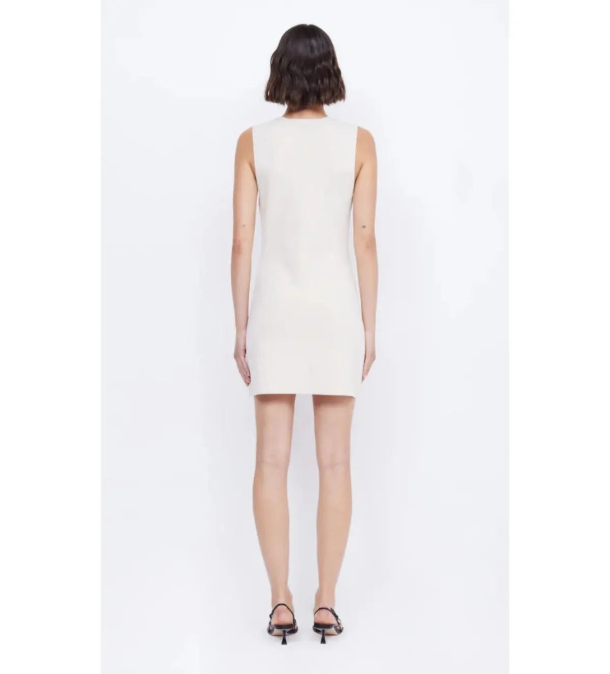 Bec & Bridge  Ilora Knit Mini Dress Ivory Size 12  - Image 3